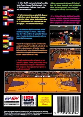 Team USA Basketball (USA, Europe) box cover back